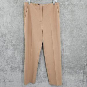Ralph Lauren Purple Label Slacks 8 Khaki Tan Wool Stretch Designer Quiet Luxury